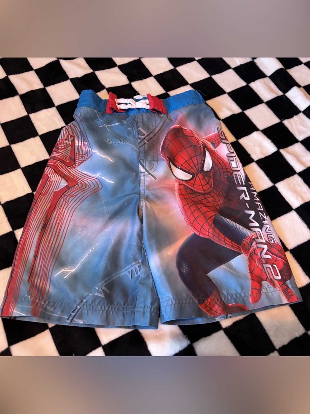 Size 6 Spiderman 2 swim shorts